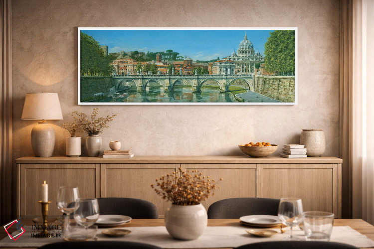 تابلو دکوراتیو رود تیبر، رم، ایتالیا اثر ریچارد هارپوم - D2W