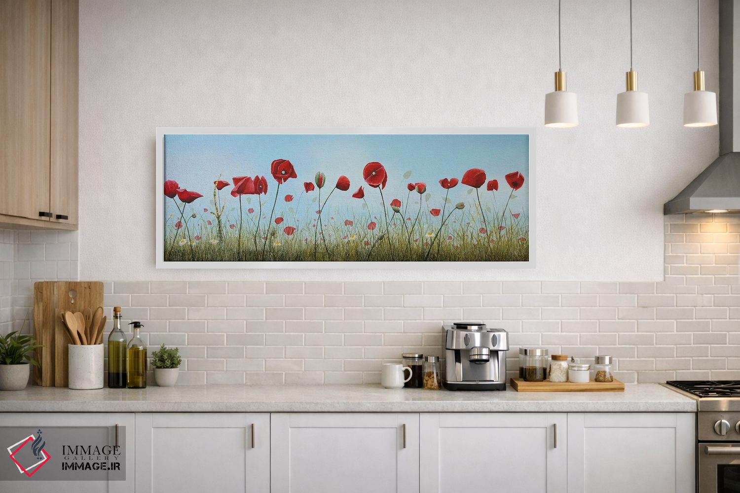 تابلو دکوراتیو شقایق ۲ اثر راسل هینکلی - D3W