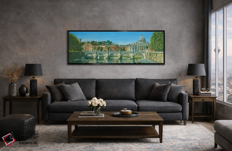 تابلو دکوراتیو رود تیبر، رم، ایتالیا اثر ریچارد هارپوم - D4B