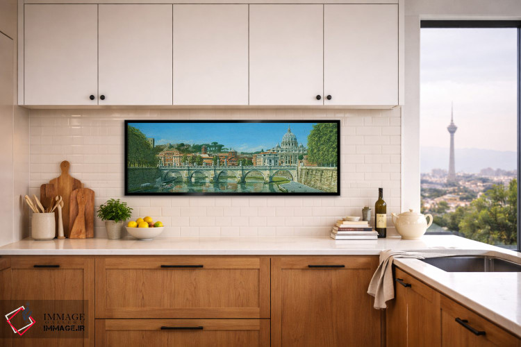 تابلو دکوراتیو رود تیبر، رم، ایتالیا اثر ریچارد هارپوم - D5B