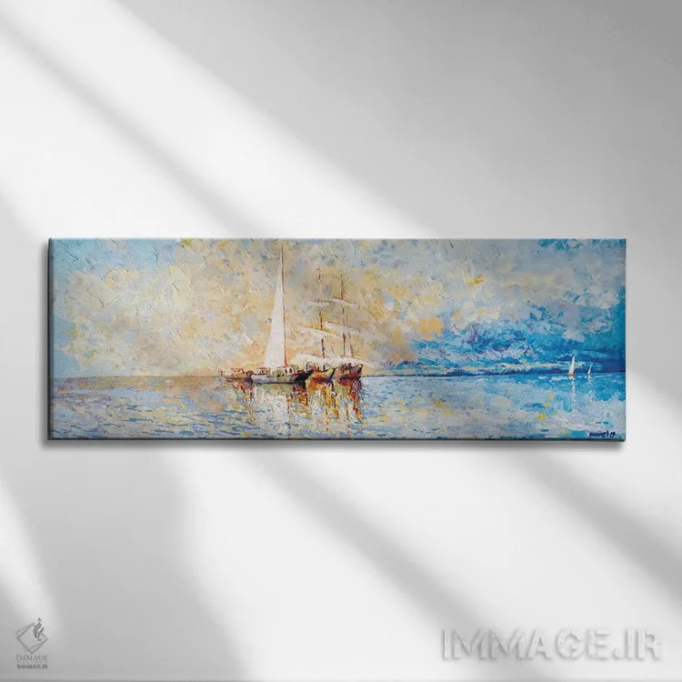 تابلو دکوراتیو دریای بالتیک اثر راخمت ردژپوف - نمای روبهرو روی دیوار