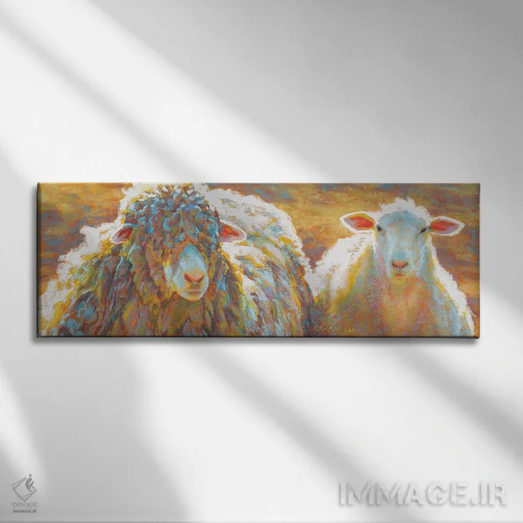 تابلو دکوراتیو بهار زمستانی اثر ریتا کرکمن - نمای روبهرو روی دیوار