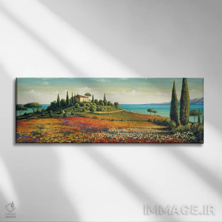 تابلو دکوراتیو نور بعد از ظهر اثر ریچارد لبلان - نمای روبهرو روی دیوار