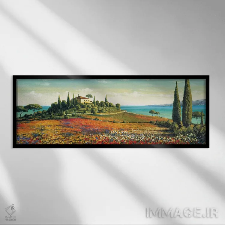 تابلو دکوراتیو نور بعد از ظهر اثر ریچارد لبلان - نمای قابدار مشکی