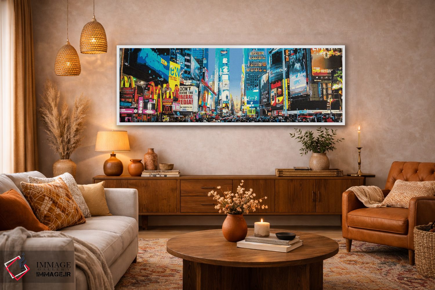 تابلو دکوراتیو تایمز اسکوئر اثر مارکو باربریو - D3W
