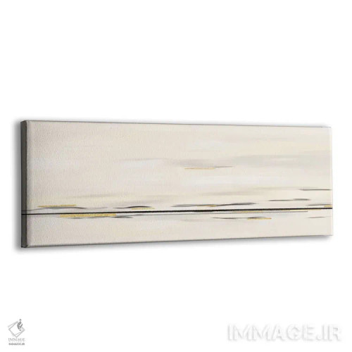 تابلو مینیمال افق طلایی اثر رنل پیترز - نمای پرسپکتیو محصول