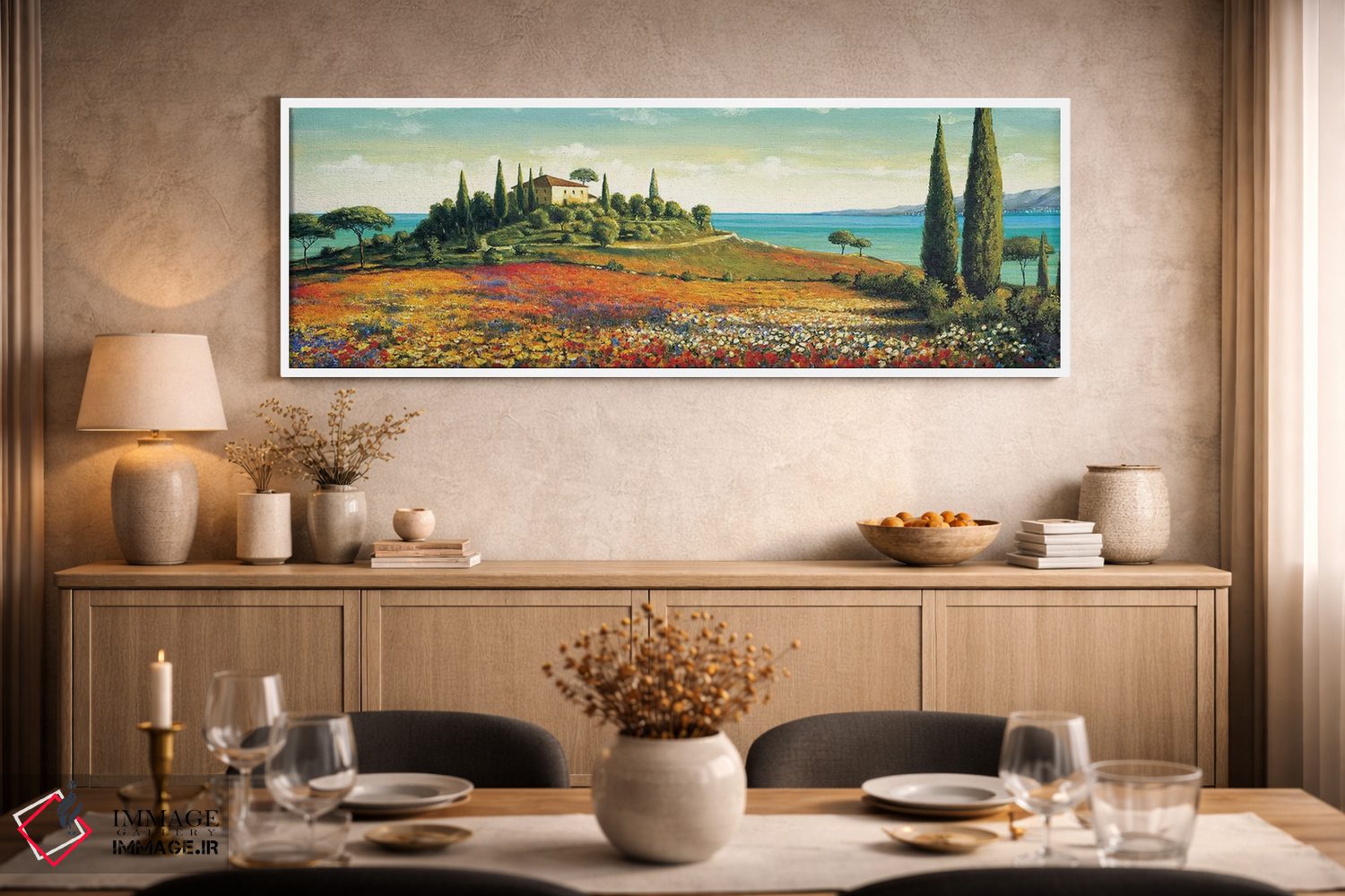 تابلو دکوراتیو نور بعد از ظهر اثر ریچارد لبلان - D1W