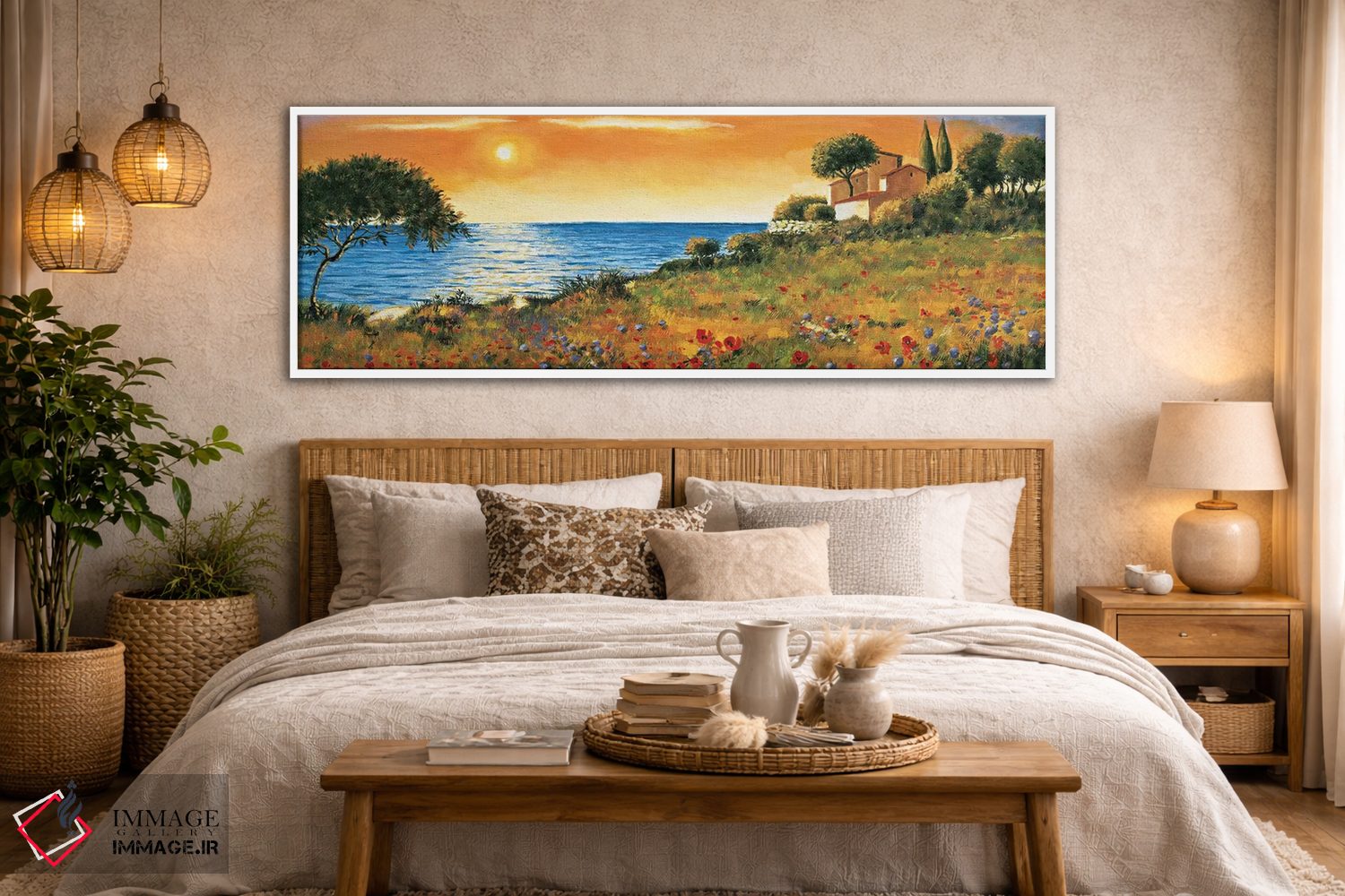 تابلو دکوراتیو ساحل آفتابگیر اثر ریچارد لبلان - D4W