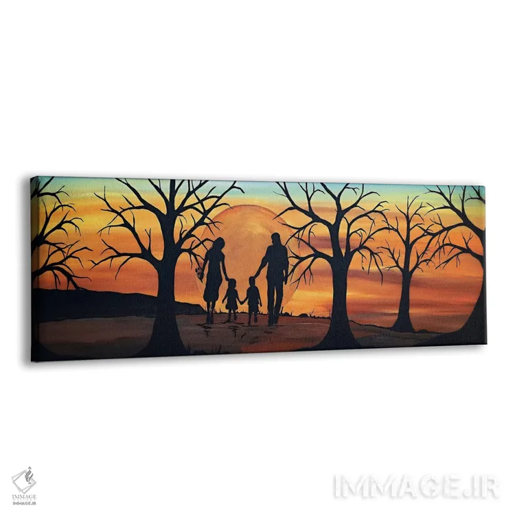 تابلو دکوراتیو خانواده اثر ریچل اولینوک - نمای پرسپکتیو محصول