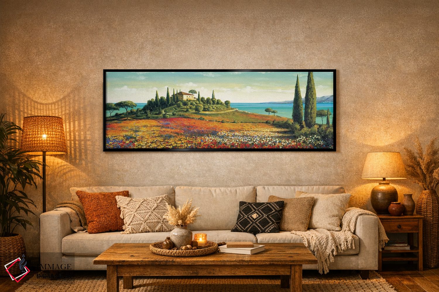 تابلو دکوراتیو نور بعد از ظهر اثر ریچارد لبلان - D6B