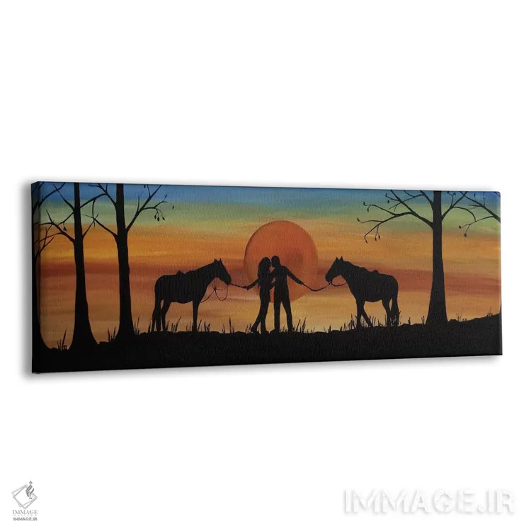 تابلو دکوراتیو بوسه اکتبر اثر ریچل اولینوک - نمای پرسپکتیو محصول