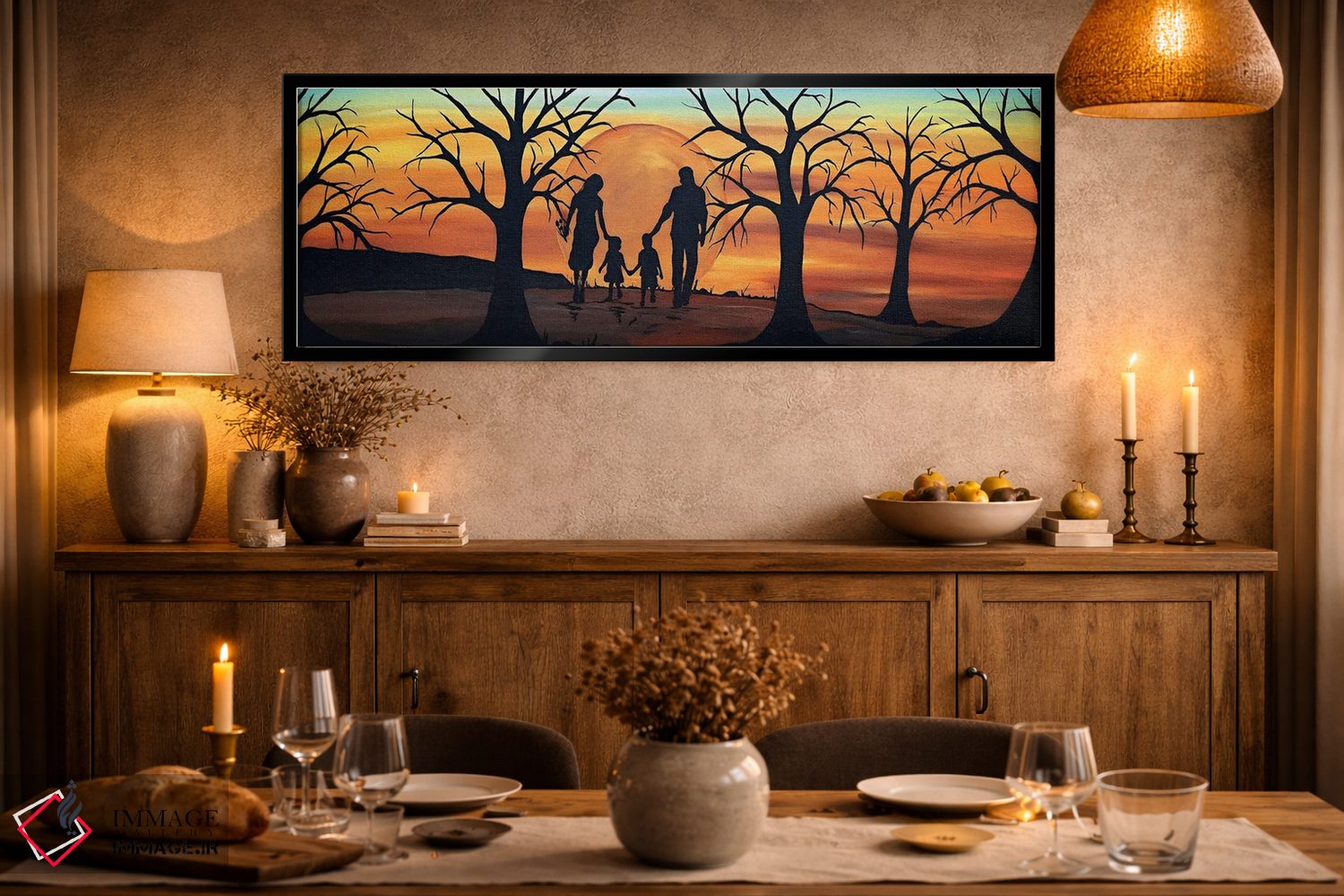 تابلو دکوراتیو خانواده اثر ریچل اولینوک - D3B