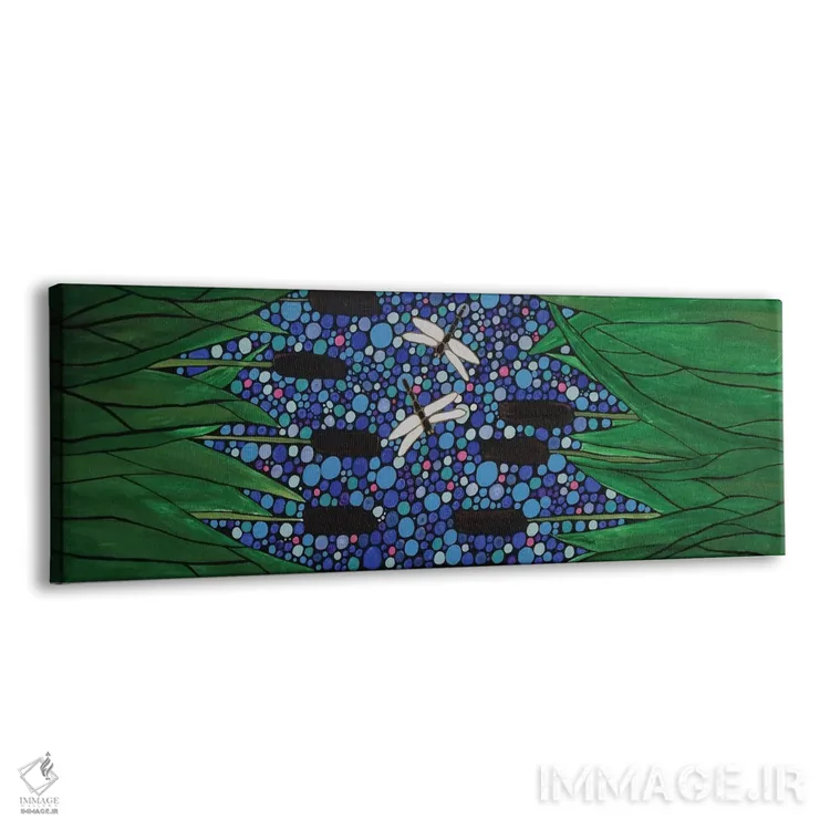 تابلو دکوراتیو سنجاقک ها اثر ریچل اولینوک - نمای پرسپکتیو محصول