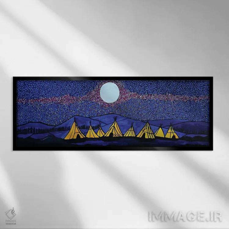 تابلو دکوراتیو آنجا که رویاها زندگی می کنند اثر ریچل اولینوک - نمای قابدار مشکی