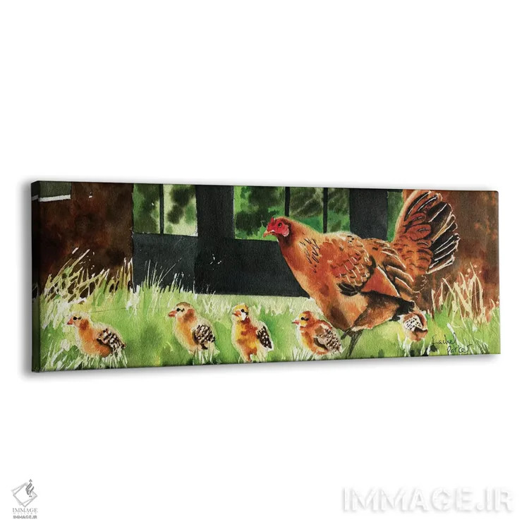 تابلو دکوراتیو مادر مرغ اثر ریچل پارکر - نمای پرسپکتیو محصول