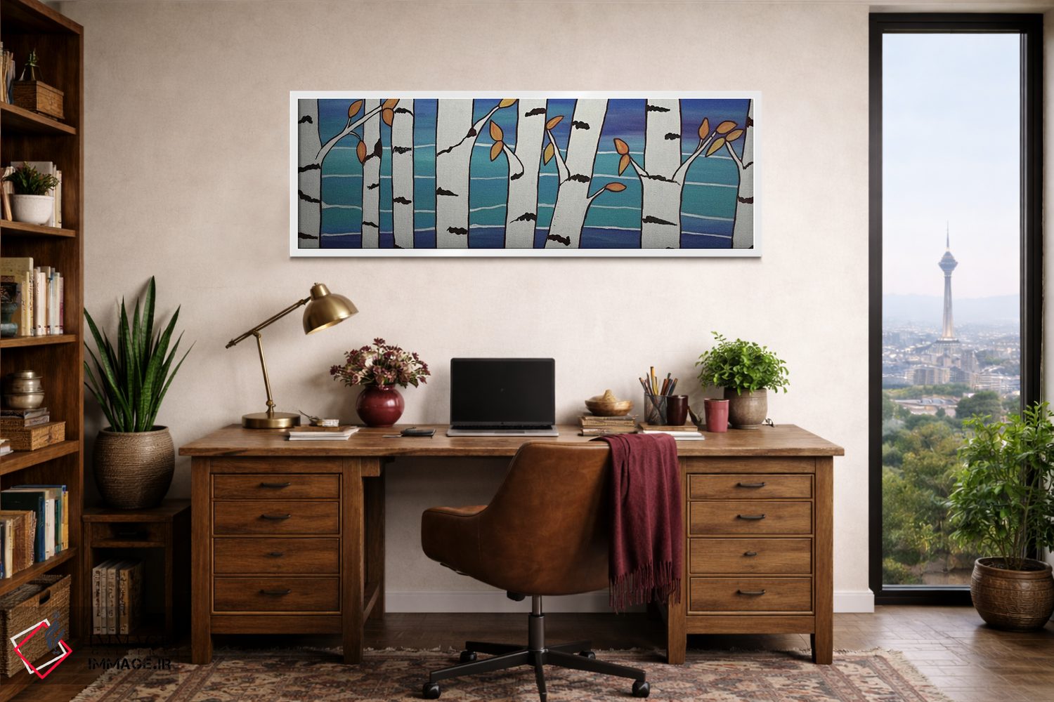 تابلو دکوراتیو آخرین برگ ها اثر ریچل اولینوک - D1W