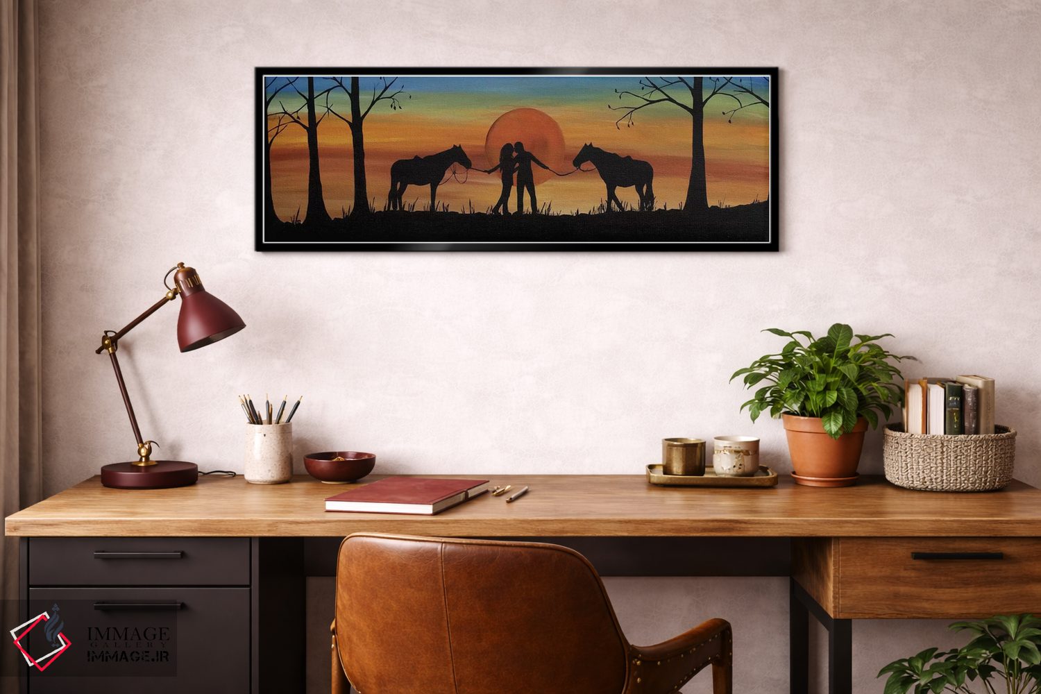 تابلو دکوراتیو بوسه اکتبر اثر ریچل اولینوک - D2B