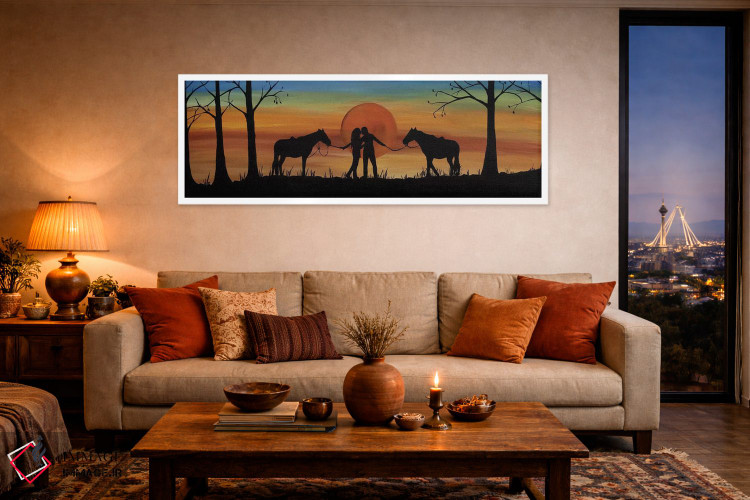 تابلو دکوراتیو بوسه اکتبر اثر ریچل اولینوک - D3W