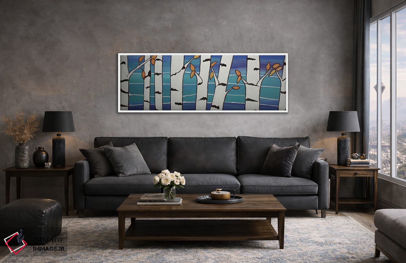 تابلو دکوراتیو آخرین برگ ها اثر ریچل اولینوک - D4W