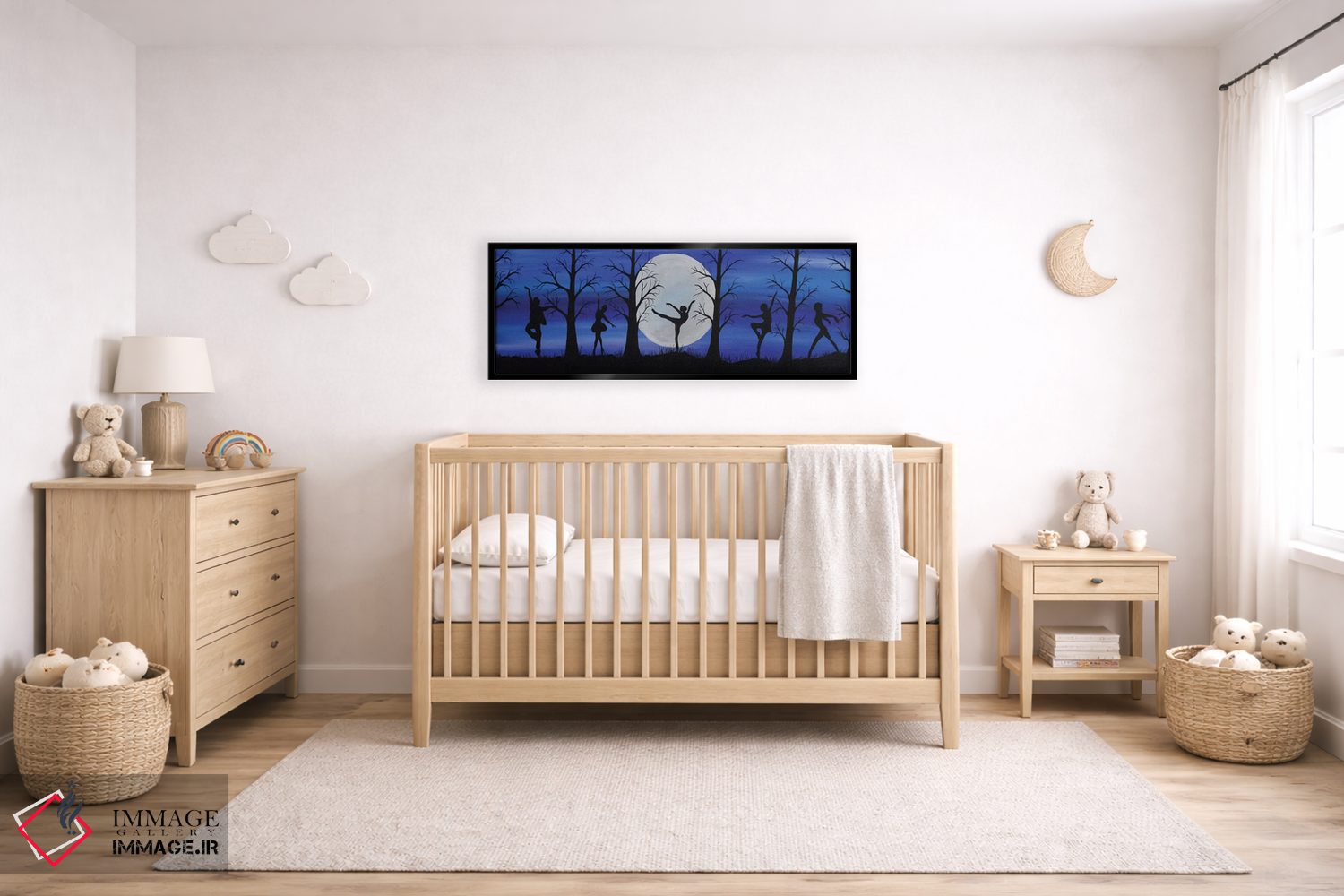 تابلو دکوراتیو رقص در نور ماه اثر ریچل اولینوک - D6B