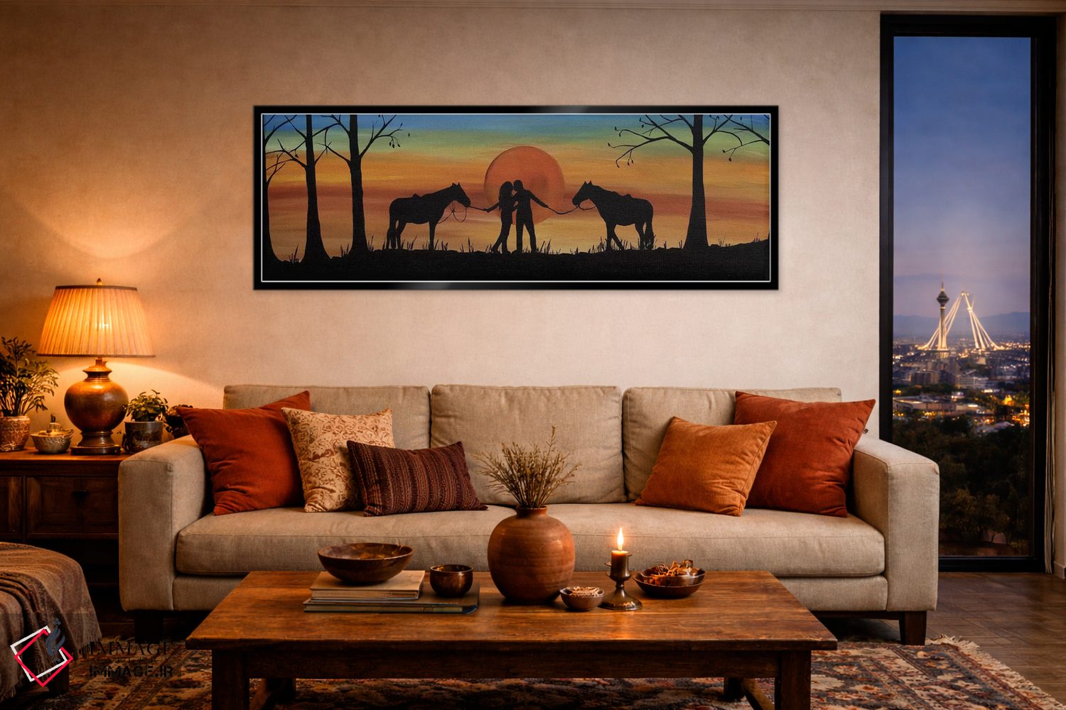 تابلو دکوراتیو بوسه اکتبر اثر ریچل اولینوک - D6B