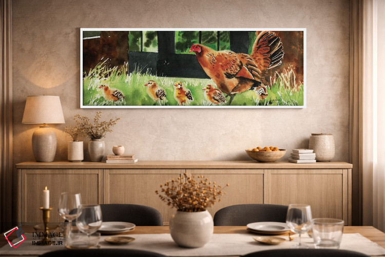 تابلو دکوراتیو مادر مرغ اثر ریچل پارکر - D2W