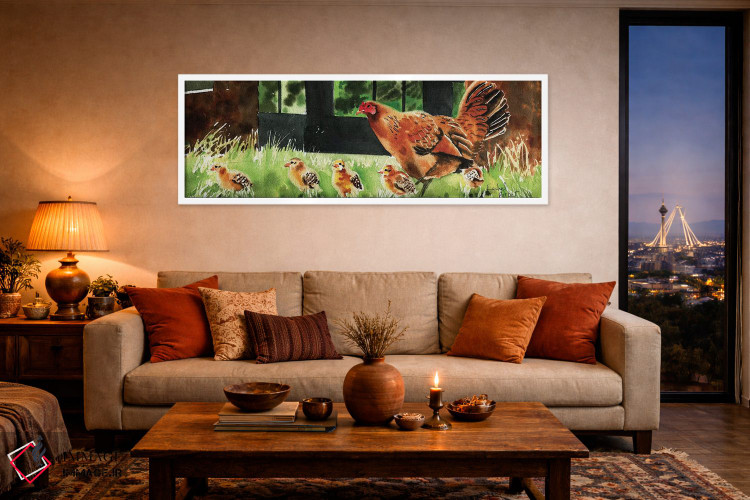 تابلو دکوراتیو مادر مرغ اثر ریچل پارکر - D4W