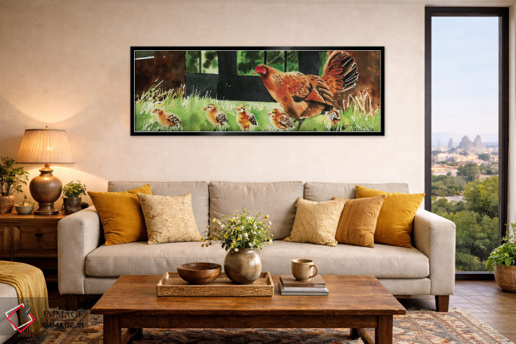 تابلو دکوراتیو مادر مرغ اثر ریچل پارکر - D6B