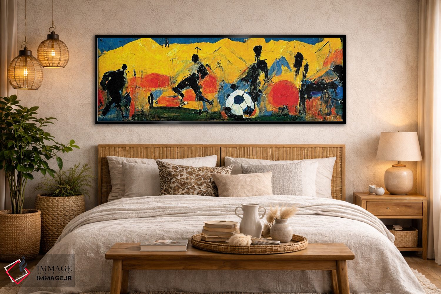 تابلو انتزاعی فوتبال ۱ اثر ری پاورز - D5B
