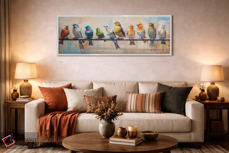 تابلو دکوراتیو خط کر سوم اثر ری پاورز - D4W