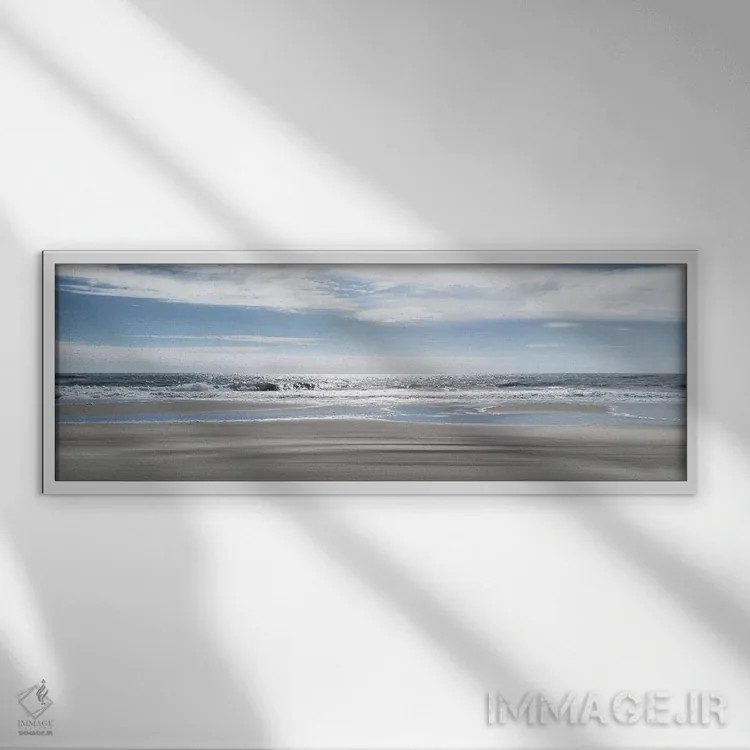 تابلو دکوراتیو سعادت ساحلی اثر روئن منینگ - نمای قابدار سفید