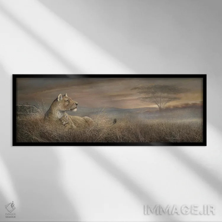 تابلو دکوراتیو تا ابد امن اثر روئن منینگ - نمای قابدار مشکی