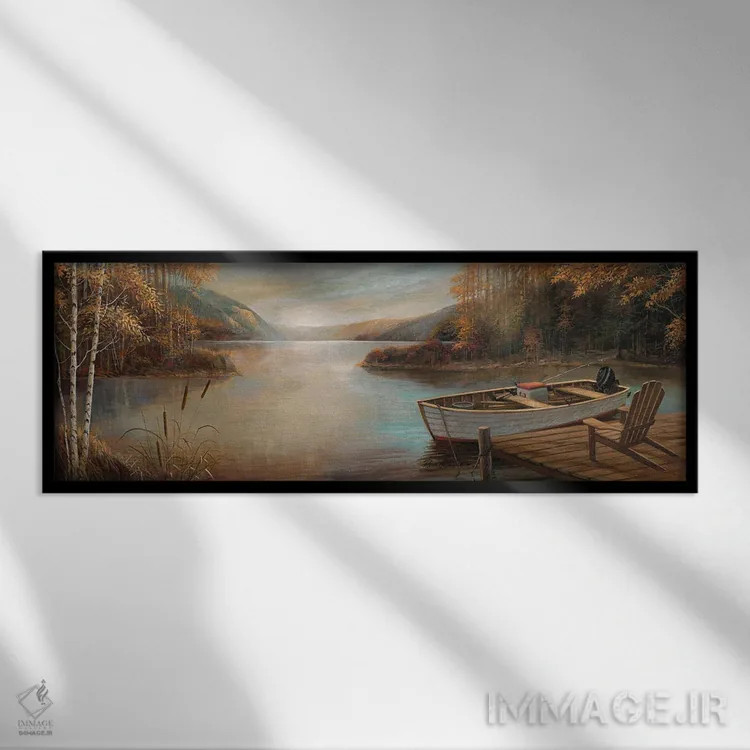 تابلو دکوراتیو آرامش آرام اثر روئن منینگ - نمای قابدار مشکی