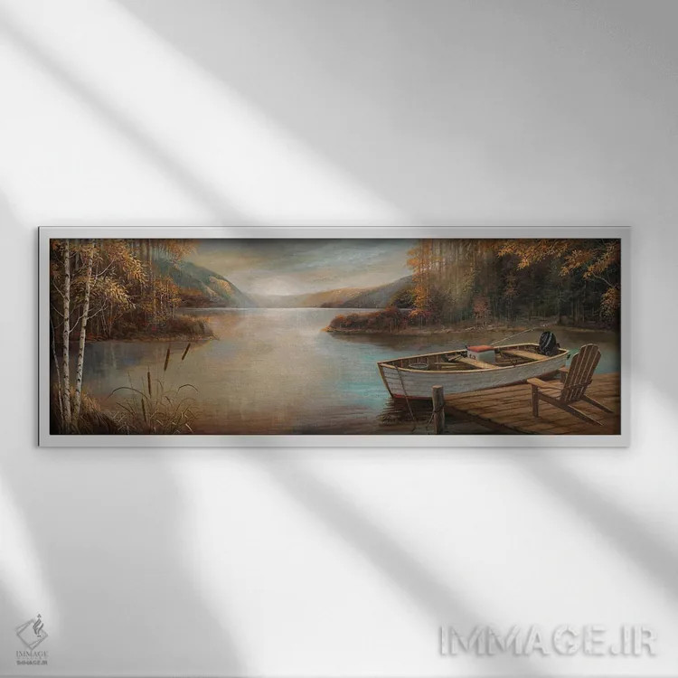 تابلو دکوراتیو آرامش آرام اثر روئن منینگ - نمای قابدار سفید