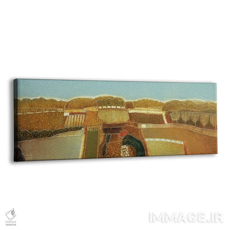تابلو انتزاعی تماشای آسمان های آفتابی اثر راب فن هوک - نمای پرسپکتیو محصول