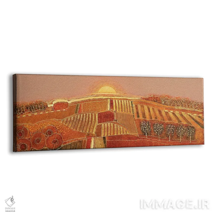 تابلو انتزاعی غروب شیرین اثر راب فن هوک - نمای پرسپکتیو محصول