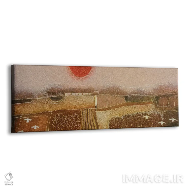 تابلو انتزاعی تماشای عبور تابستان اثر راب فن هوک - نمای پرسپکتیو محصول
