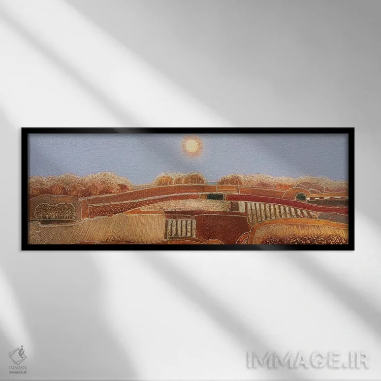 تابلو انتزاعی My Favorite Season,پاییز، فصل محبوب من اثر راب فن هوک - نمای قابدار مشکی