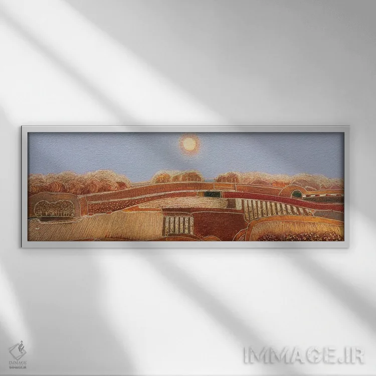 تابلو انتزاعی My Favorite Season,پاییز، فصل محبوب من اثر راب فن هوک - نمای قابدار سفید
