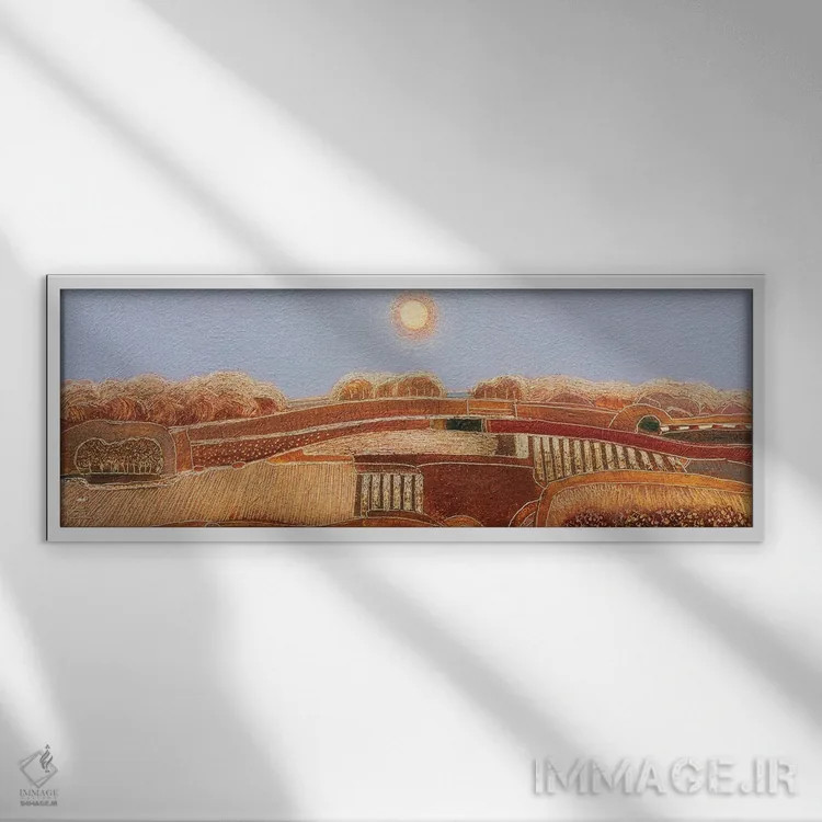 تابلو انتزاعی My Favorite Season,پاییز، فصل محبوب من اثر راب فن هوک - نمای قابدار سفید
