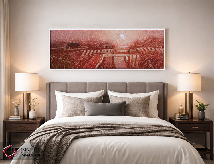 تابلو انتزاعی The Sun Of The Night,ماه، خورشید شب اثر راب فن هوک - D3W