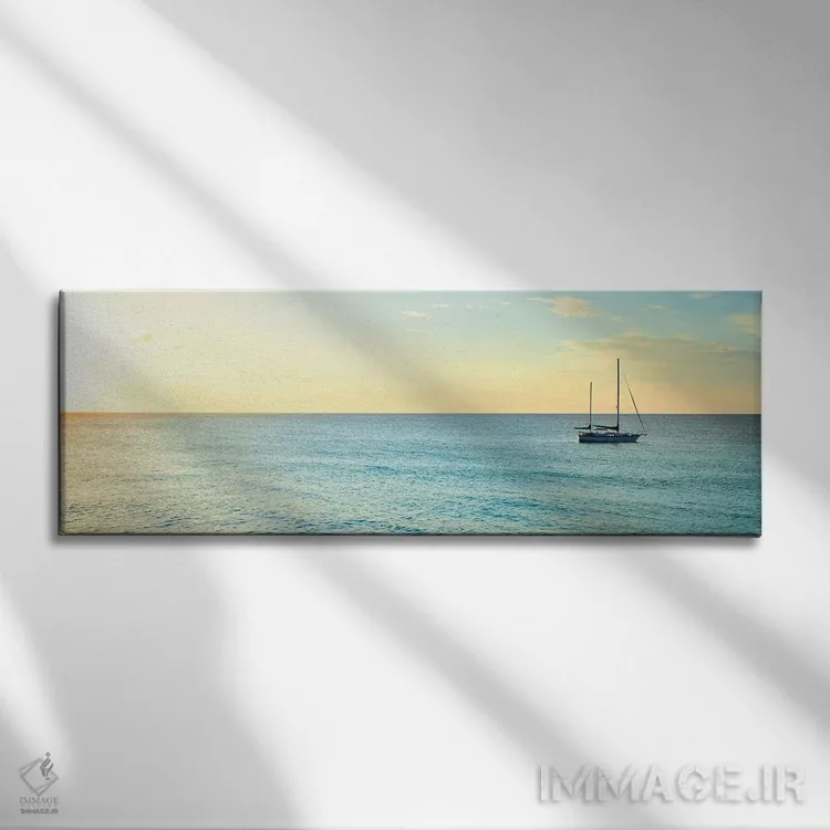 تابلو دکوراتیو افق بیمینی II اثر سوزان برایانت - نمای روبهرو روی دیوار