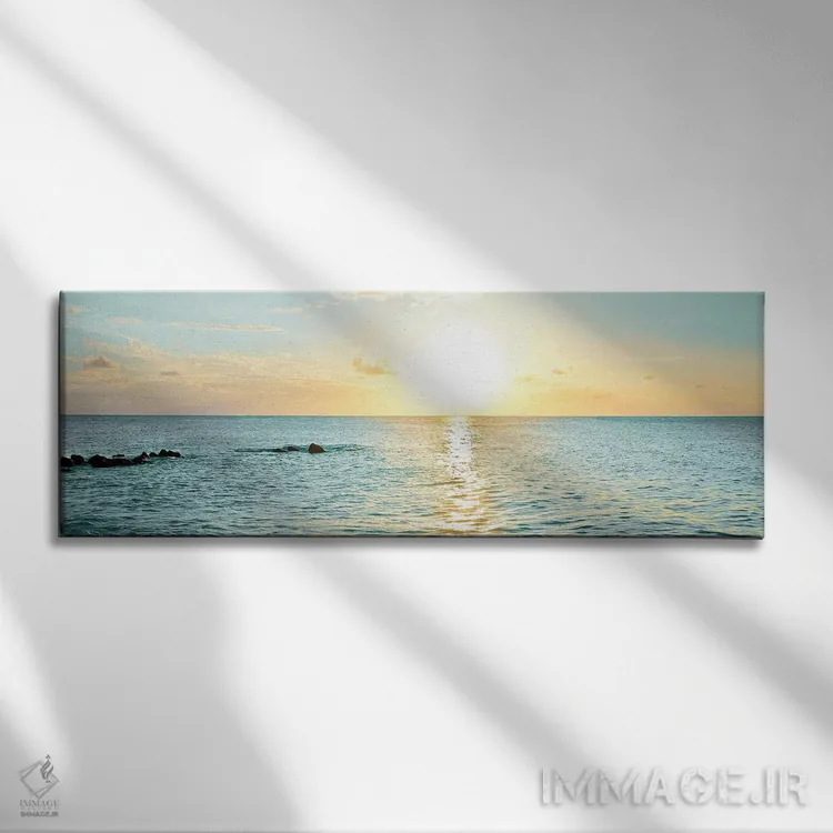 تابلو دکوراتیو افق بیمینی I اثر سوزان برایانت - نمای روبهرو روی دیوار