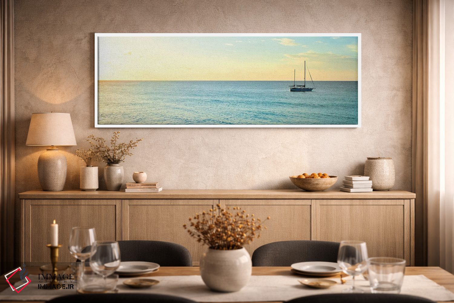 تابلو دکوراتیو افق بیمینی II اثر سوزان برایانت - D2W