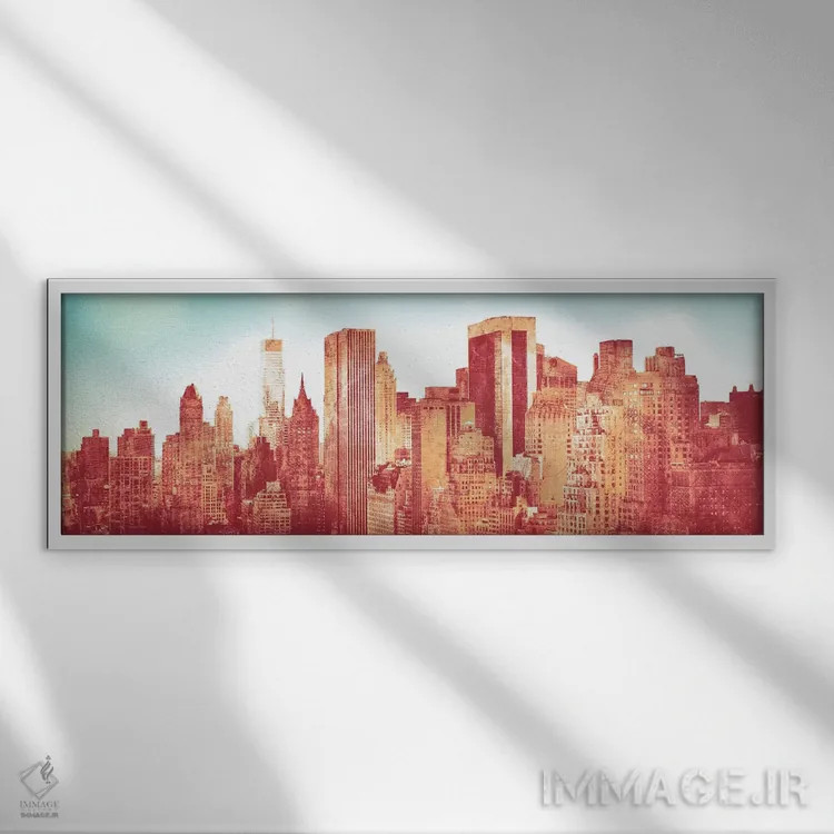 تابلو دکوراتیو عشق نیویورکی اثر سوزان برایانت - نمای قابدار سفید