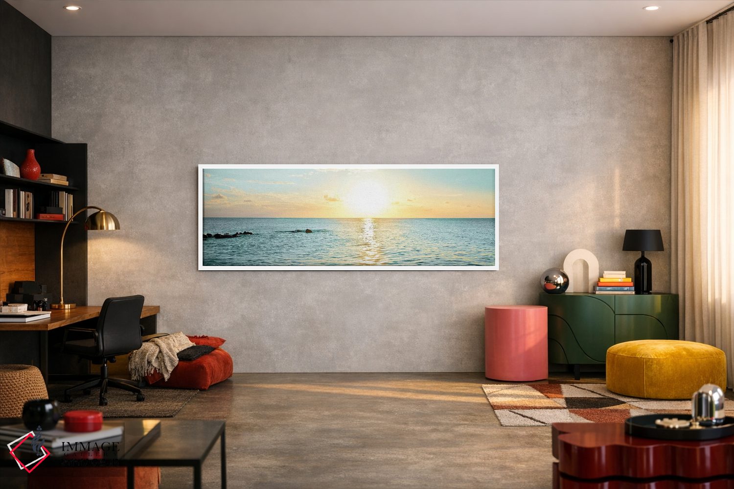 تابلو دکوراتیو افق بیمینی I اثر سوزان برایانت - D4W