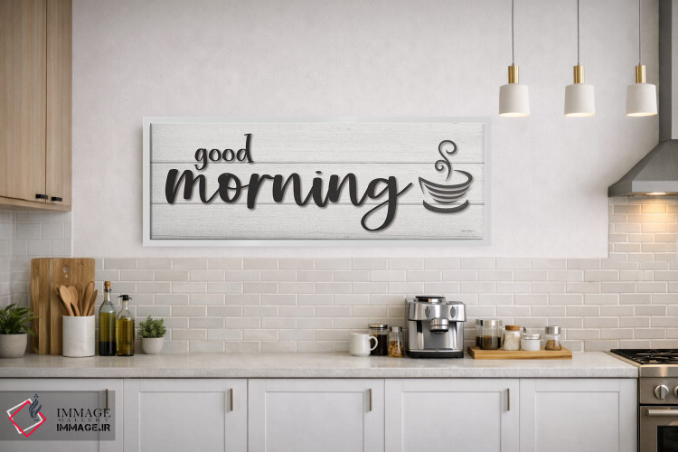 تابلو مدرن صبح بخیر اثر سوزی بویر - D1W