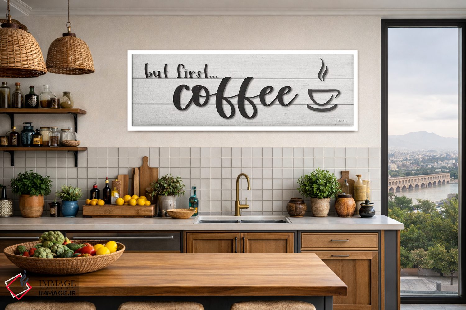 تابلو مدرن اما اول قهوه؟ اثر سوزی بویر - D4W
