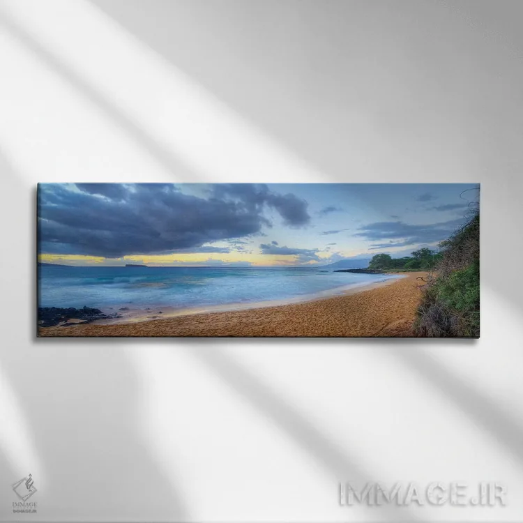 تابلو دکوراتیو ساحل کوچک اثر اسکات بنیون - نمای روبهرو روی دیوار