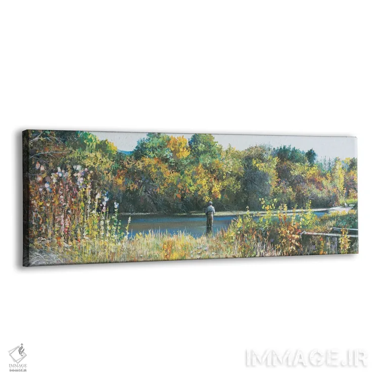 تابلو دکوراتیو جویبار اسپرینگ پاییزی اثر شرلی کلیری - نمای پرسپکتیو محصول